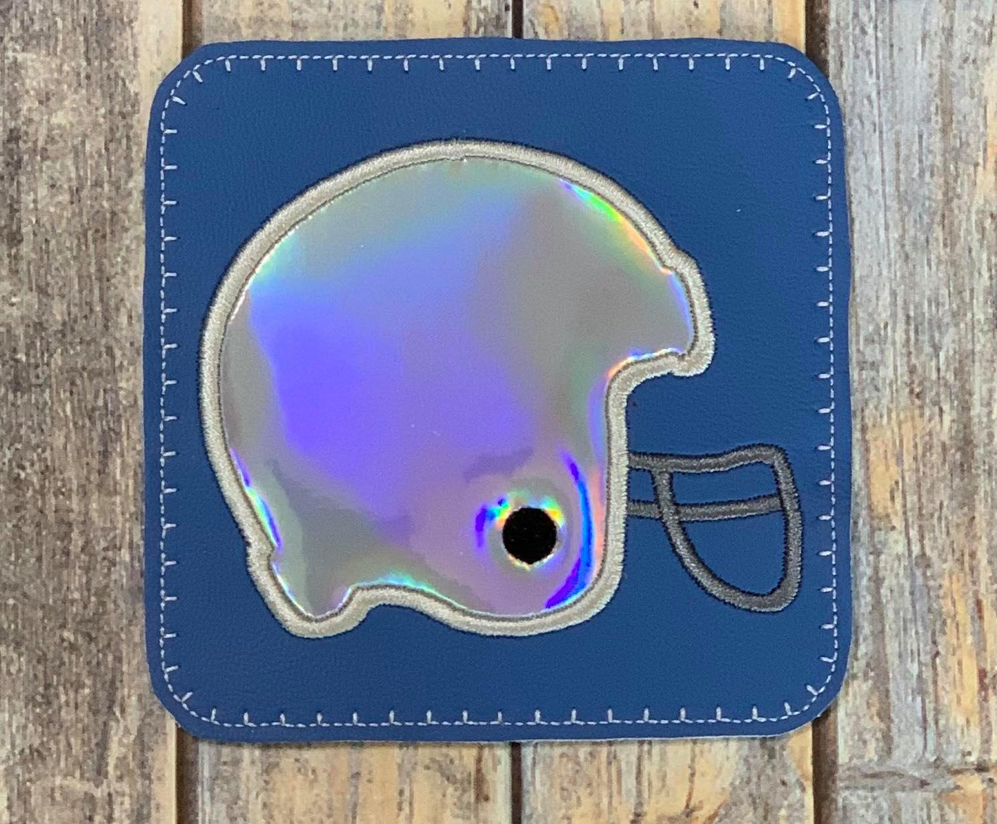 Football Helmet Coaster - DIGITAL Embroidery DESIGN
