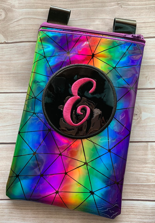 Circle Applique Zipper Bag - 3 sizes - Digital Embroidery Design