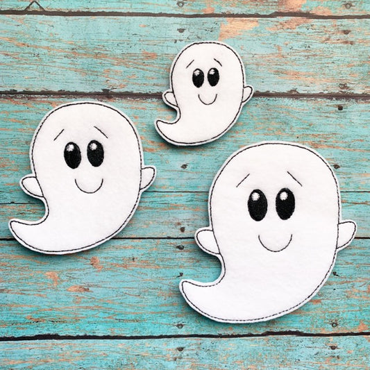 Boy Ghost Felties - 3 sizes- Digital Embroidery Design