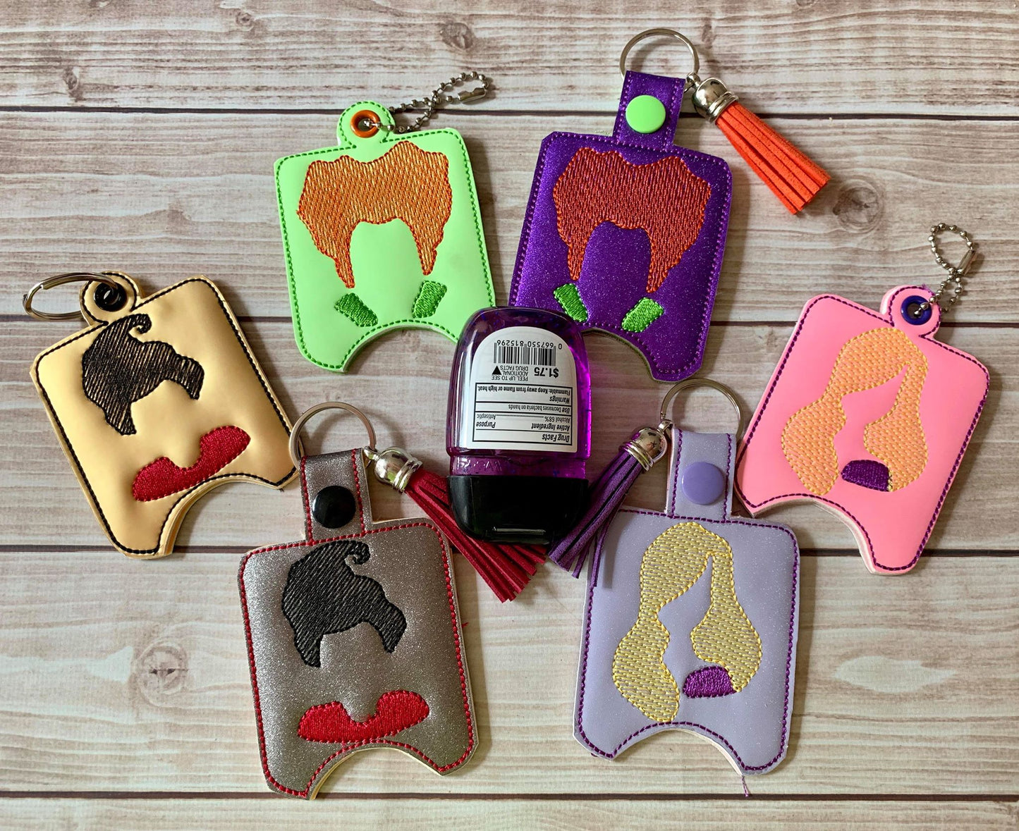 Witch Sisters Set Sanitizer Holders - DIGITAL Embroidery DESIGN