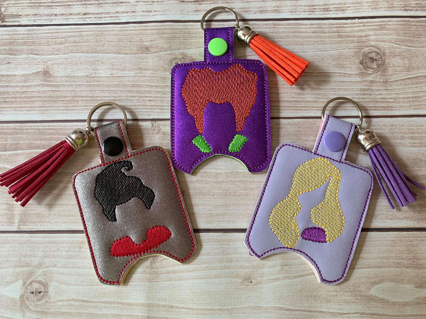 Witch Sisters Set Sanitizer Holders - DIGITAL Embroidery DESIGN