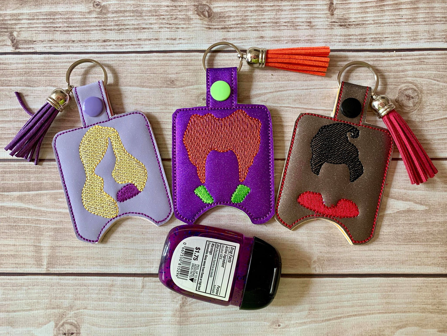 Witch Sisters Set Sanitizer Holders - DIGITAL Embroidery DESIGN