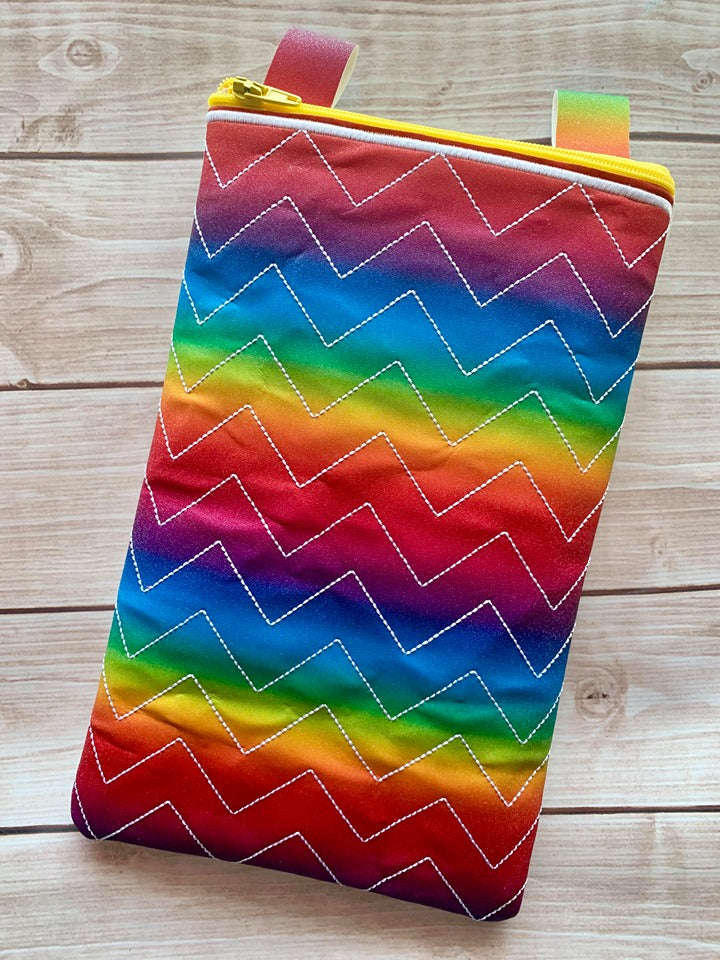 Chevron Zipper Bag - 3 sizes - Digital Embroidery Design