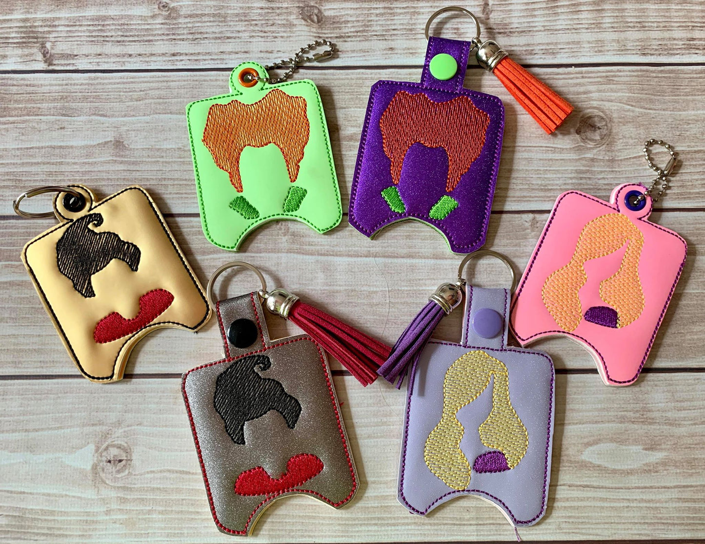 Witch Sisters Set Sanitizer Holders - DIGITAL Embroidery DESIGN