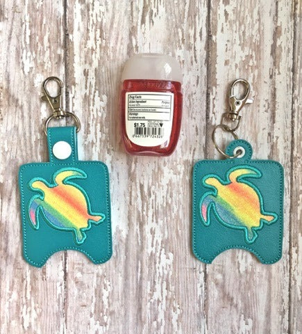 Sea Turtle Applique Sanitizer Holders - DIGITAL Embroidery DESIGN