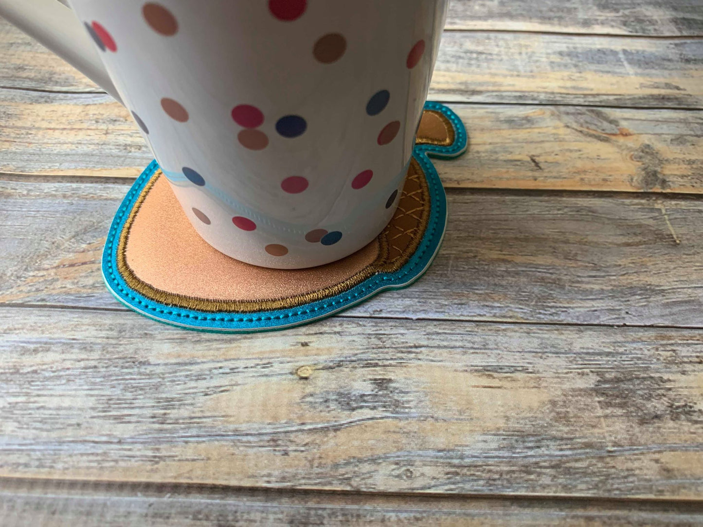 ITH Acorn Coaster 4x4 - DIGITAL Embroidery DESIGN