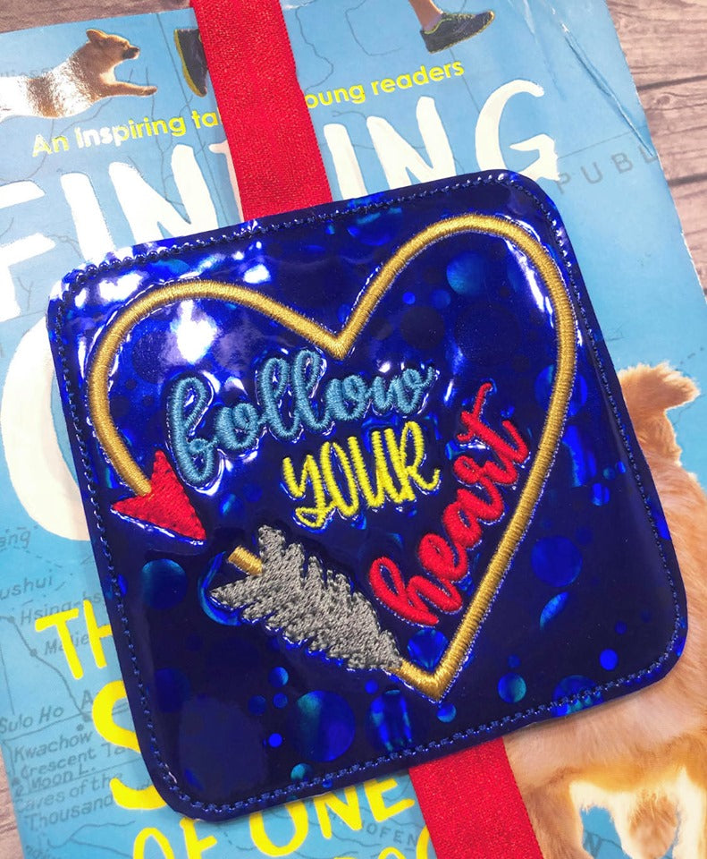 Follow Your Heart Book Band - Digital Embroidery Design
