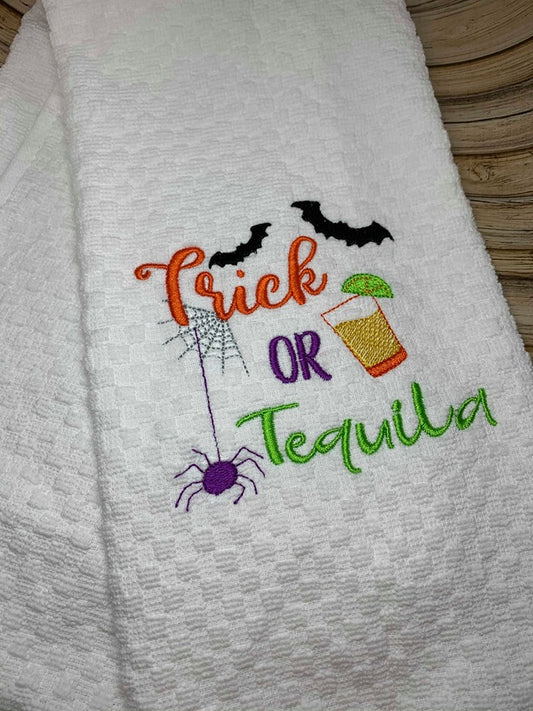 Trick or Tequila 4x4 and 5x7 - digital embroidery design