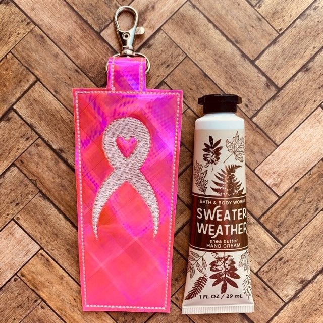 Awareness Ribbon Hand Cream Holder 5x7 - DIGITAL Embroidery DESIGN