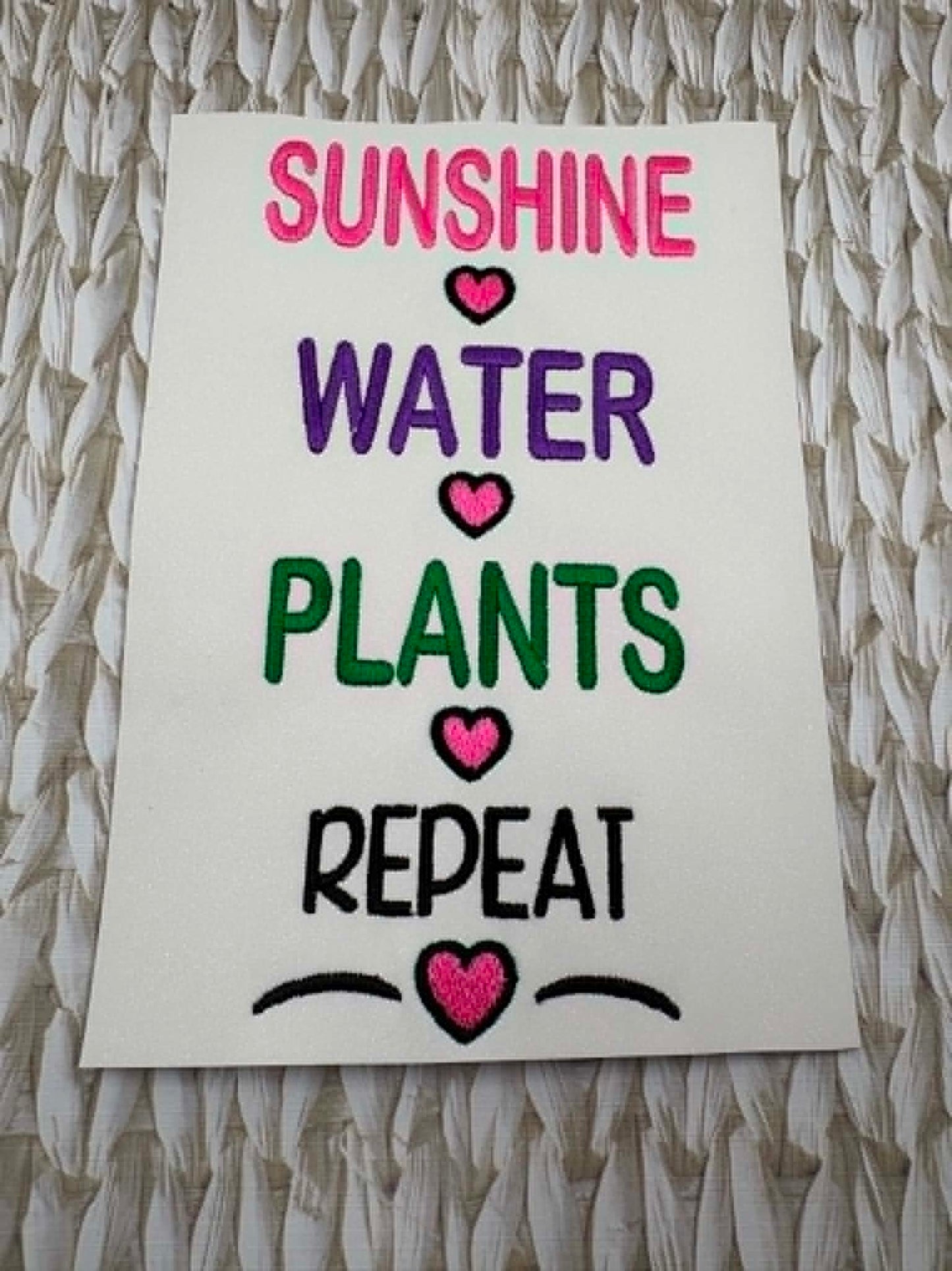 Sunshine Water Plants Repeat – 4 x 4, 5 x 7, 6 x 10 and 8 x 12 – DIGITAL Embroidery Design