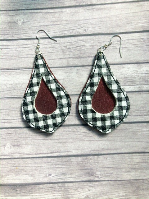 Ellie Earrings - 3 sizes - 4x4 and 5x7 Grouped- Digital Embroidery Design