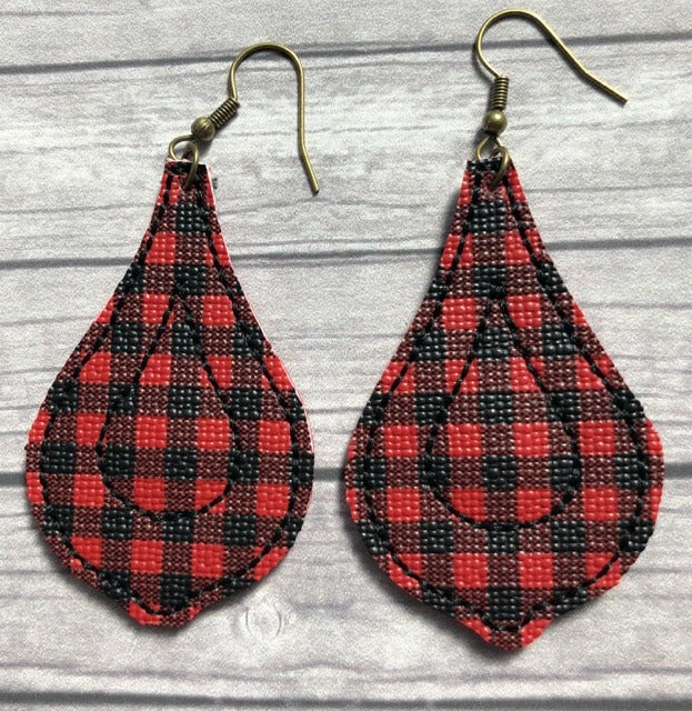 Ellie Earrings - 3 sizes - 4x4 and 5x7 Grouped- Digital Embroidery Design