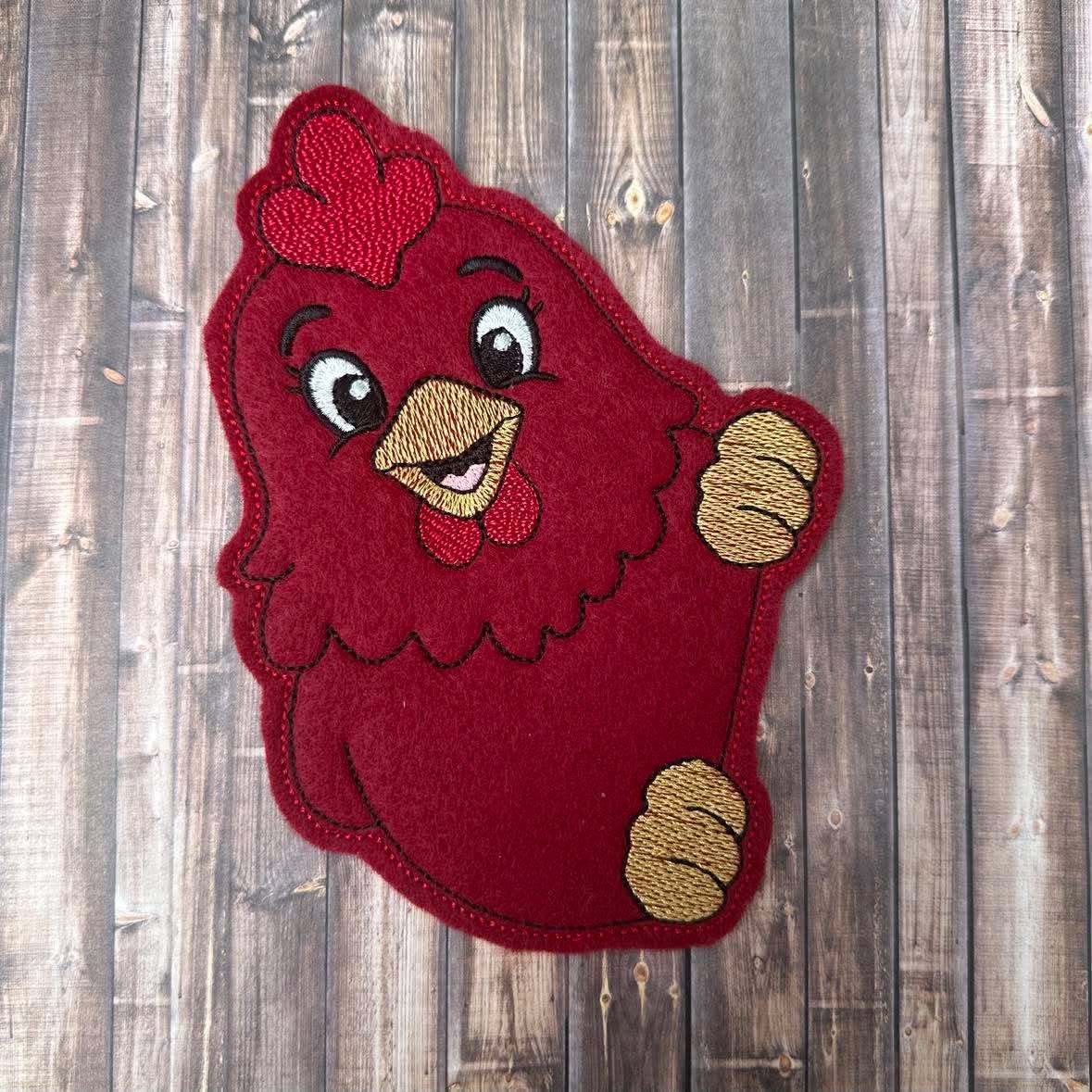 Chicken Door Hugger – 3 Sizes – 5 x 7, 6 x 10 and 8 x 12 DIGITAL Embroidery Design