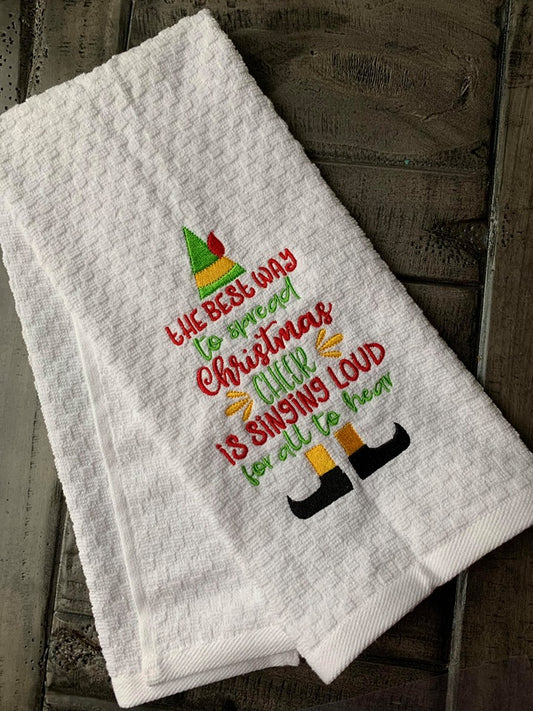 Spread Christmas Cheer 5x7 & 6x10 - Digital Embroidery Design
