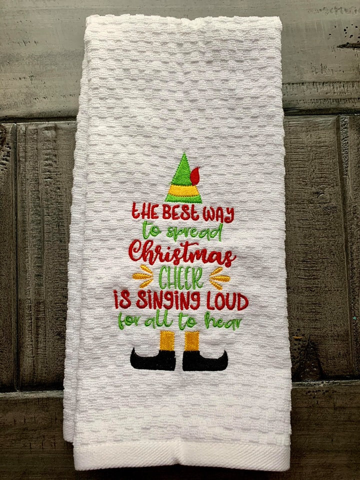 Spread Christmas Cheer 5x7 & 6x10 - Digital Embroidery Design