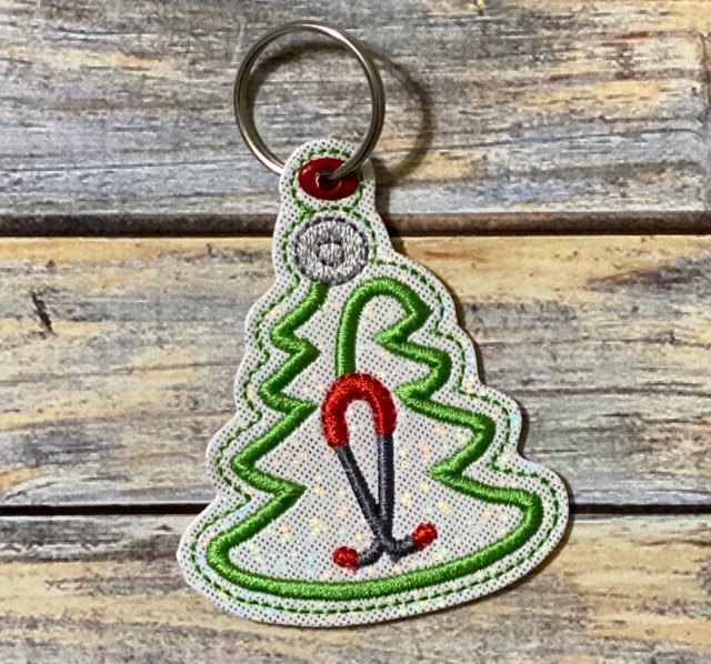 Nurse Stethoscope Tree Fobs -  DIGITAL Embroidery DESIGN