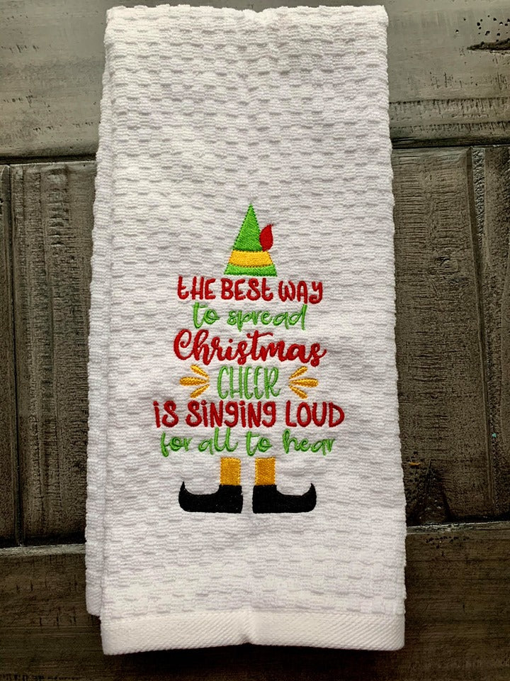 Spread Christmas Cheer 5x7 & 6x10 - Digital Embroidery Design
