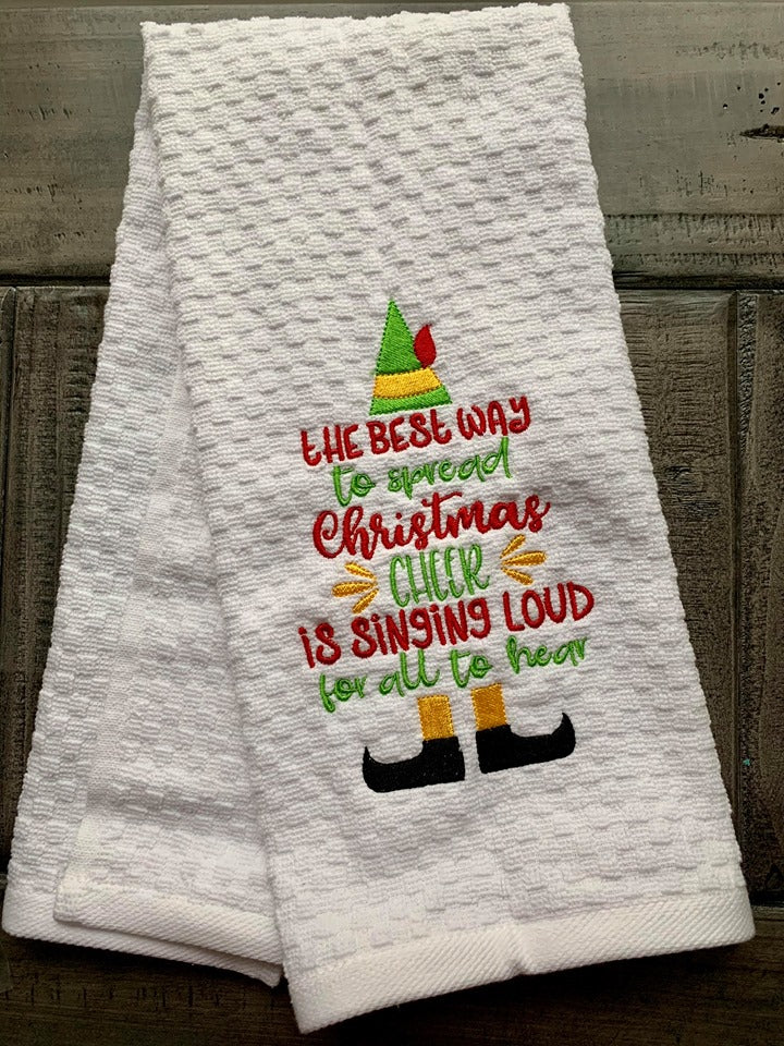 Spread Christmas Cheer 5x7 & 6x10 - Digital Embroidery Design
