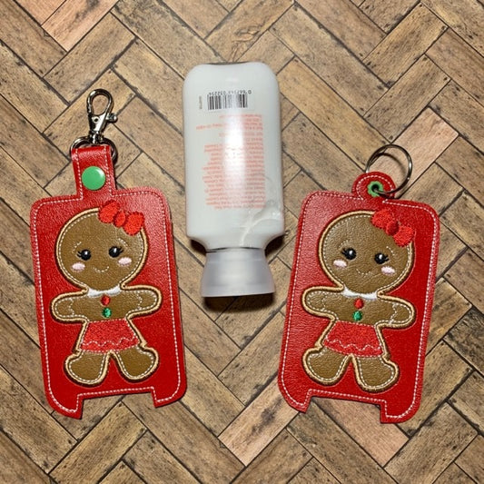 Gingerbread Girl Applique Hand Lotion Holder 5x7 included- DIGITAL Embroidery DESIGN