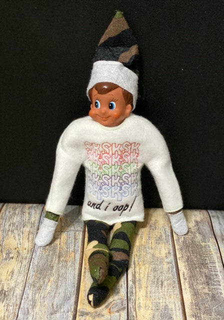 VSCO girl Doll Sweater 5x7 - Digital Embroidery Design