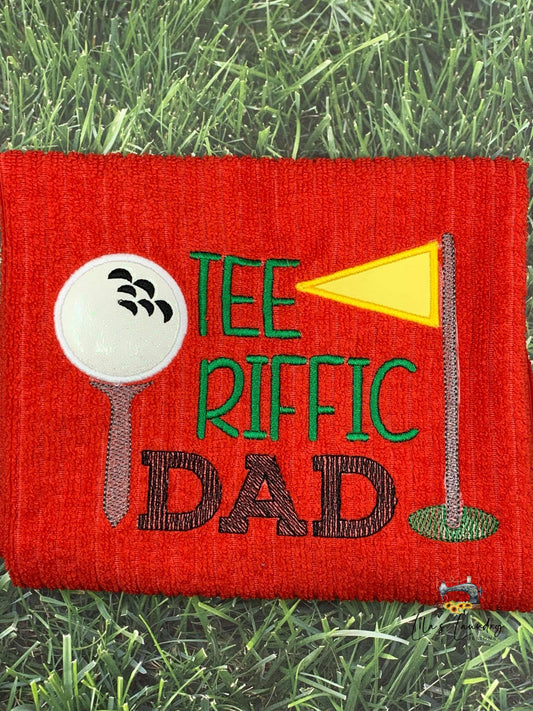 Tee-Riffic Dad Applique - 2 Sizes - Digital Embroidery Design