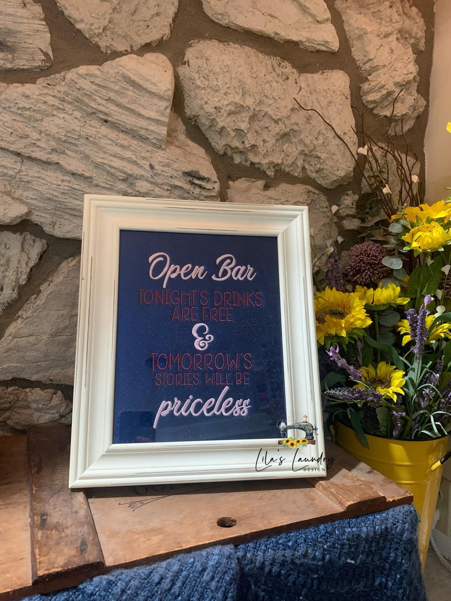 Open Bar - 3 Sizes - Digital Embroidery Design