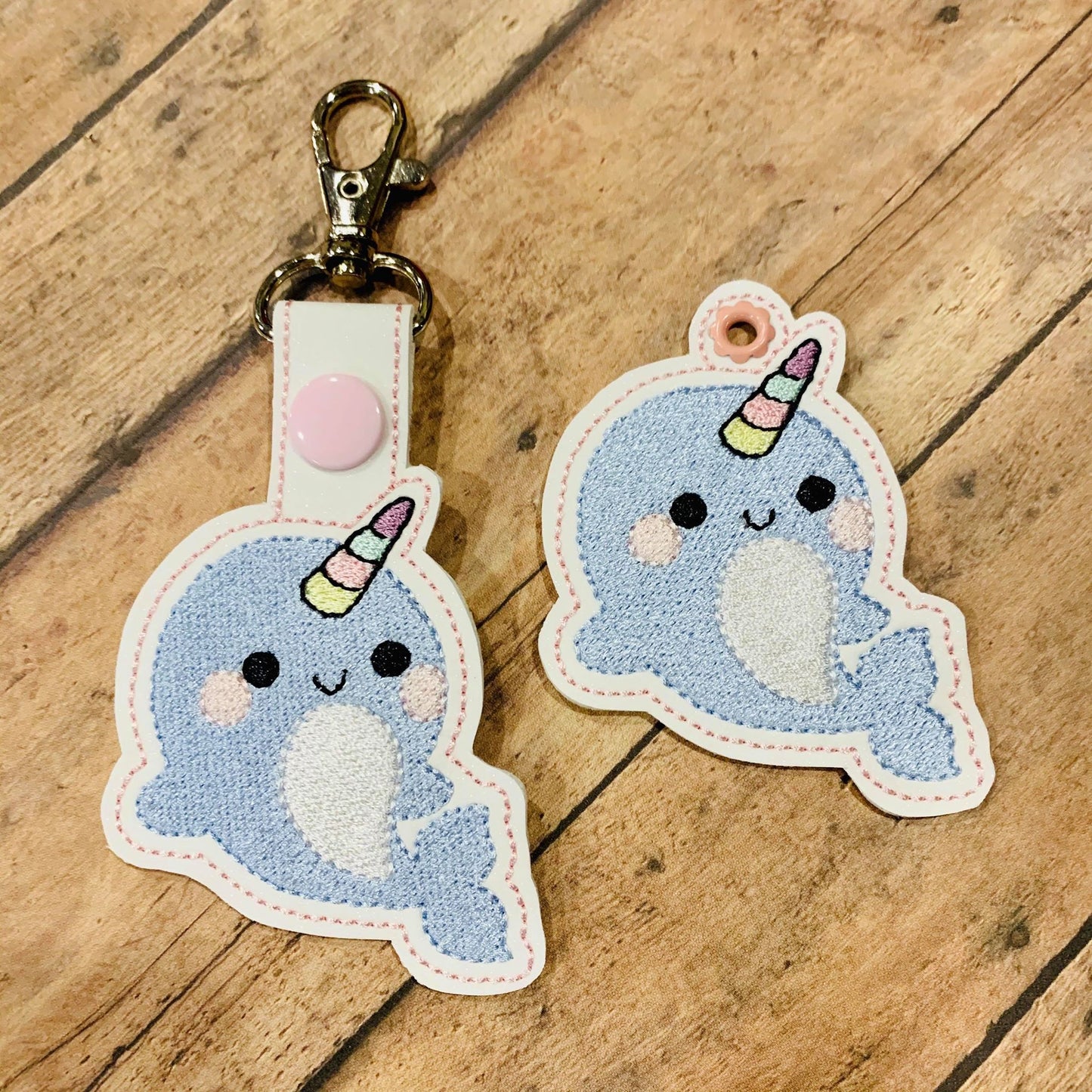 Narwhal Fobs -  DIGITAL Embroidery DESIGN