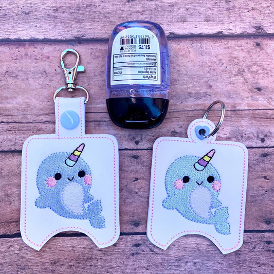 Narwhal Sanitizer Holders - DIGITAL Embroidery DESIGN