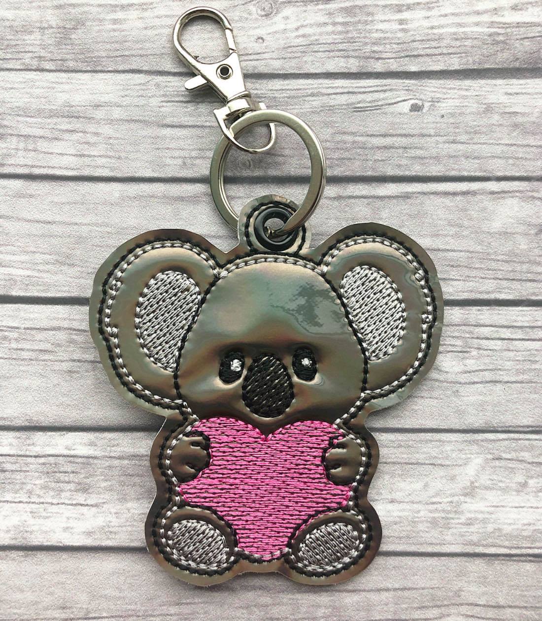 Koala Heart Fobs -  DIGITAL Embroidery DESIGN