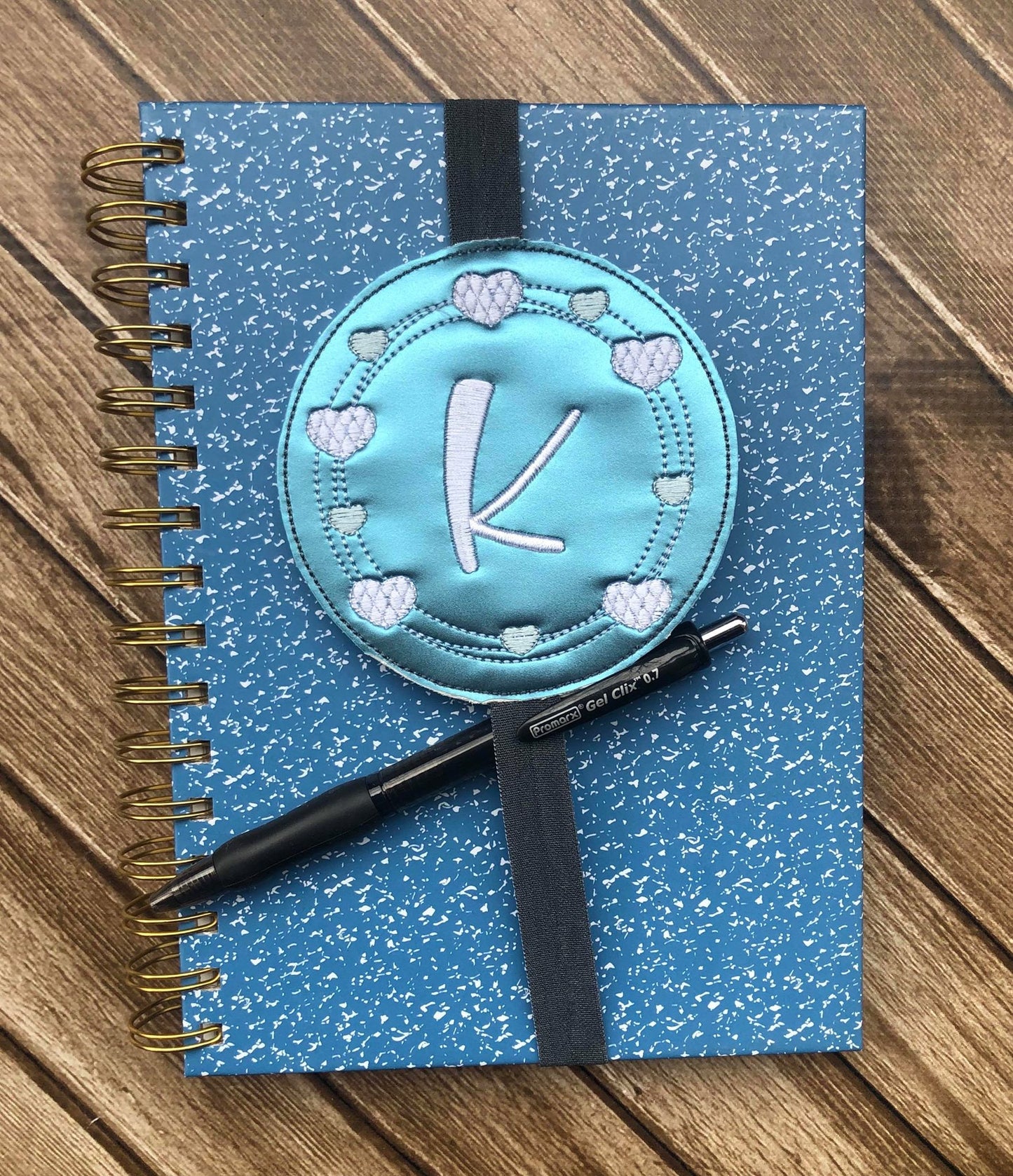Heart Frame Monogram Book Band - Digital Embroidery Design