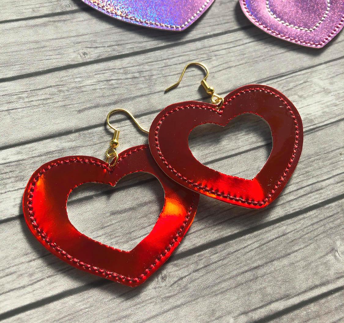 Heart Cut Out Felties - 3 sizes - Digital Embroidery Design