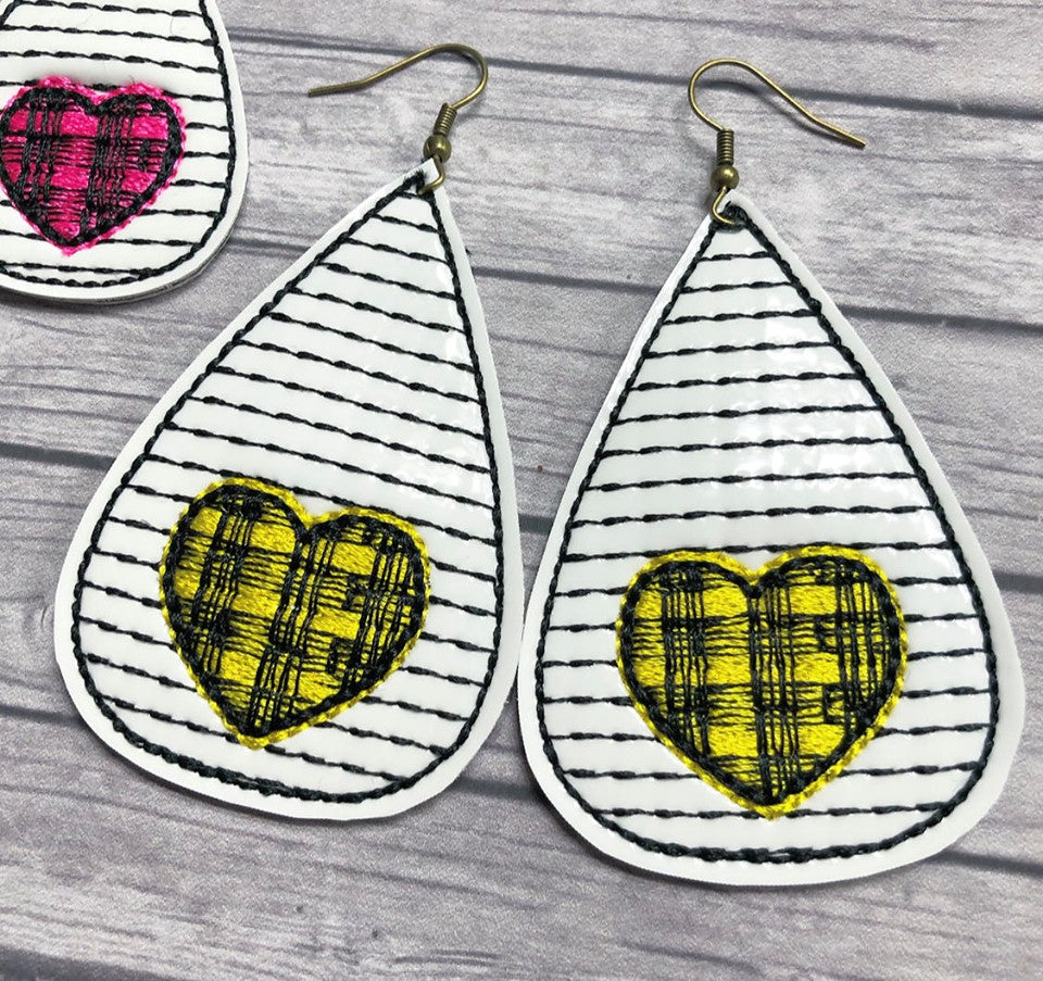 Sweet Susie Earrings - 3 sizes - Digital Embroidery Design