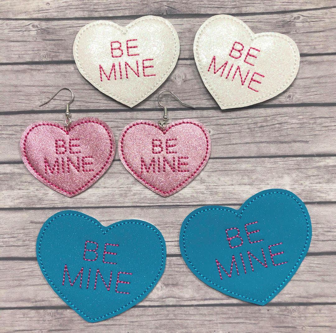 Be Mine Heart Felties - 3 sizes - Digital Embroidery Design