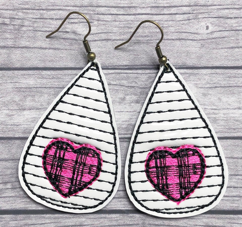 Sweet Susie Earrings - 3 sizes - Digital Embroidery Design