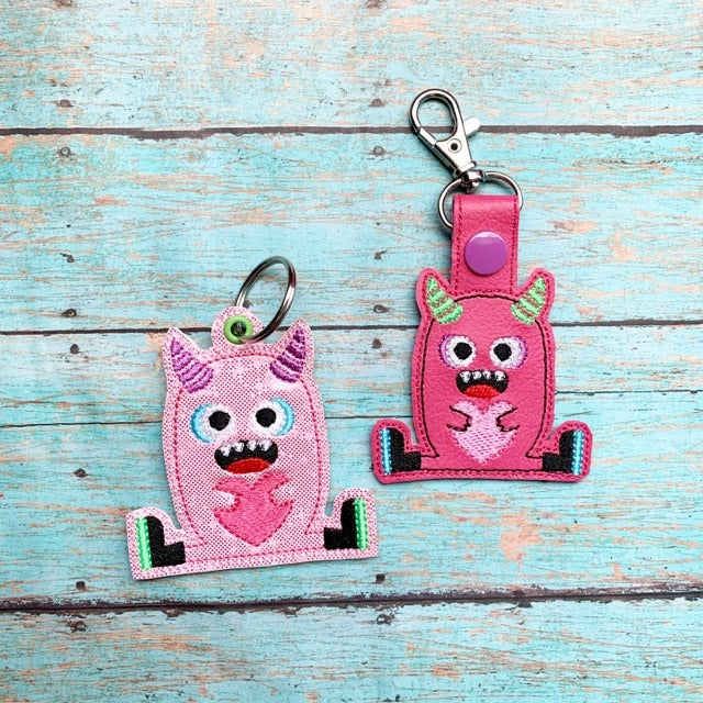 Love Monster Number 1 Fobs -  DIGITAL Embroidery DESIGN
