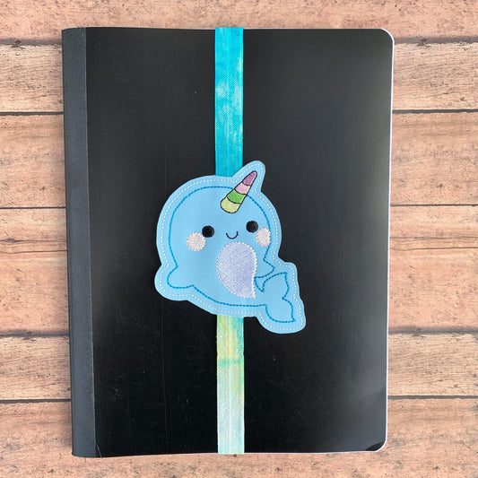Narwhal Book Band - Digital Embroidery Design