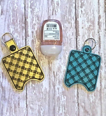 Plaid Sanitizer Holders - DIGITAL Embroidery DESIGN