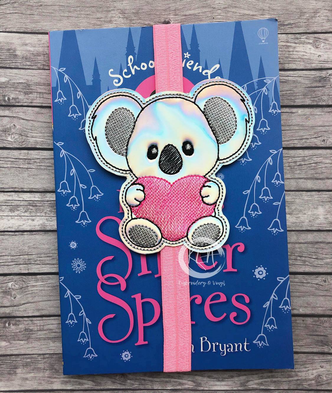 Koala Heart Book Band - Digital Embroidery Design