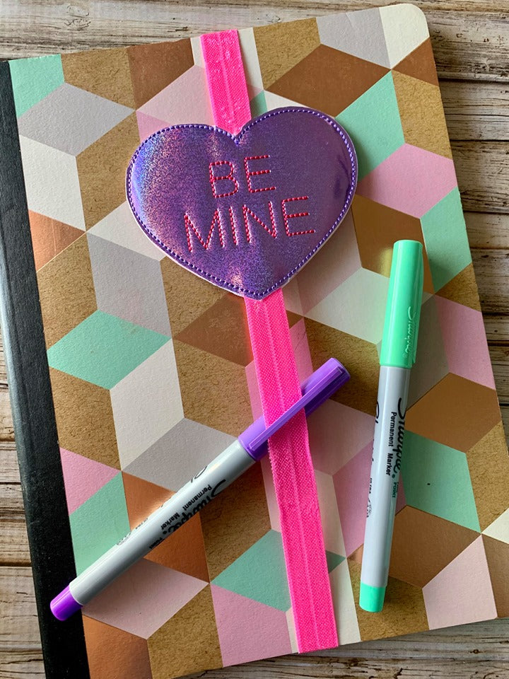 Be Mine - Book Band - Digital Embroidery Design