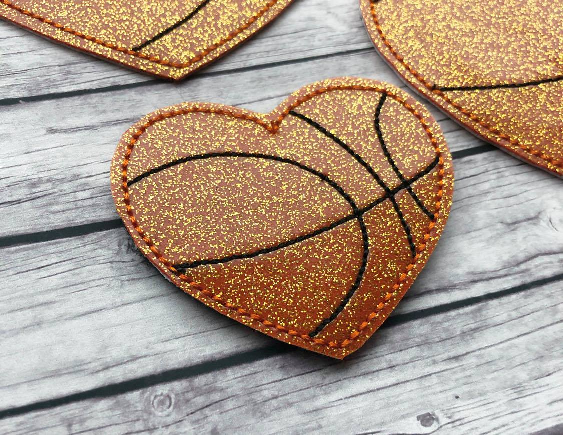 Sport Heart Feltie Set of 6 - Digital Embroidery Design