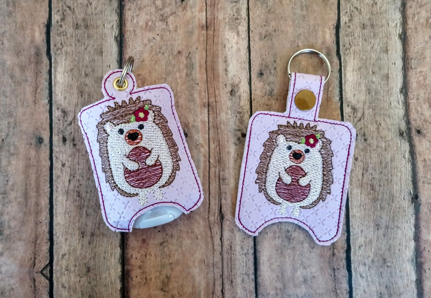 Hedgehog Girl Sanitizer Holders - DIGITAL Embroidery DESIGN