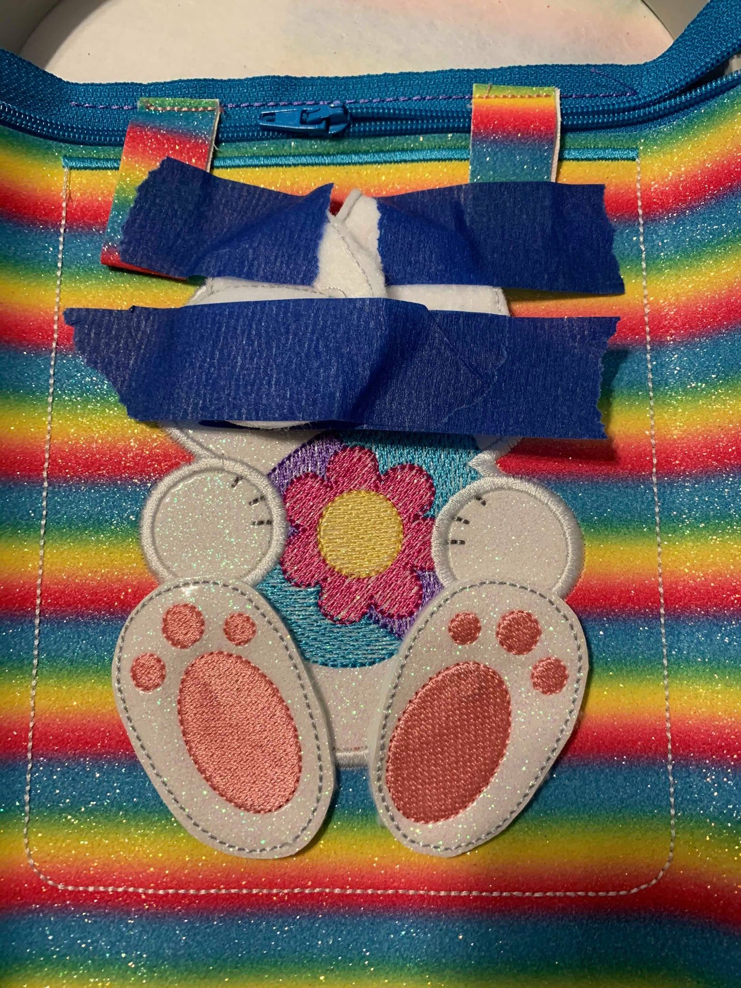 3D Bunny Zipper Bag - 2 Sizes - Digital Embroidery Design