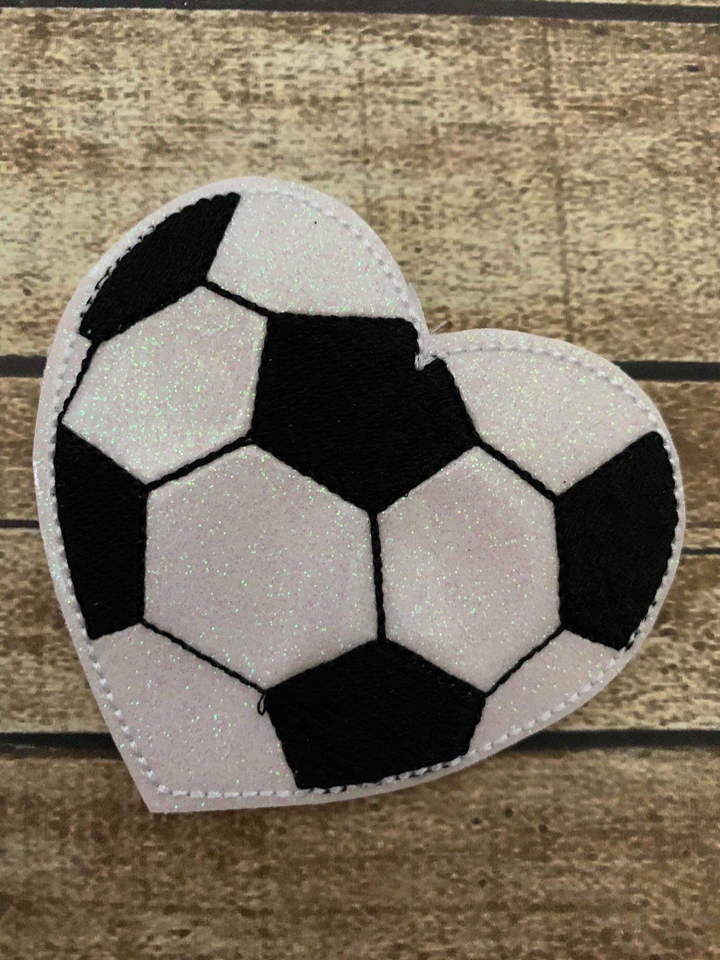 Soccer Heart Felties - 3 sizes - 4x4 and 5x7 Grouped- Digital Embroidery Design