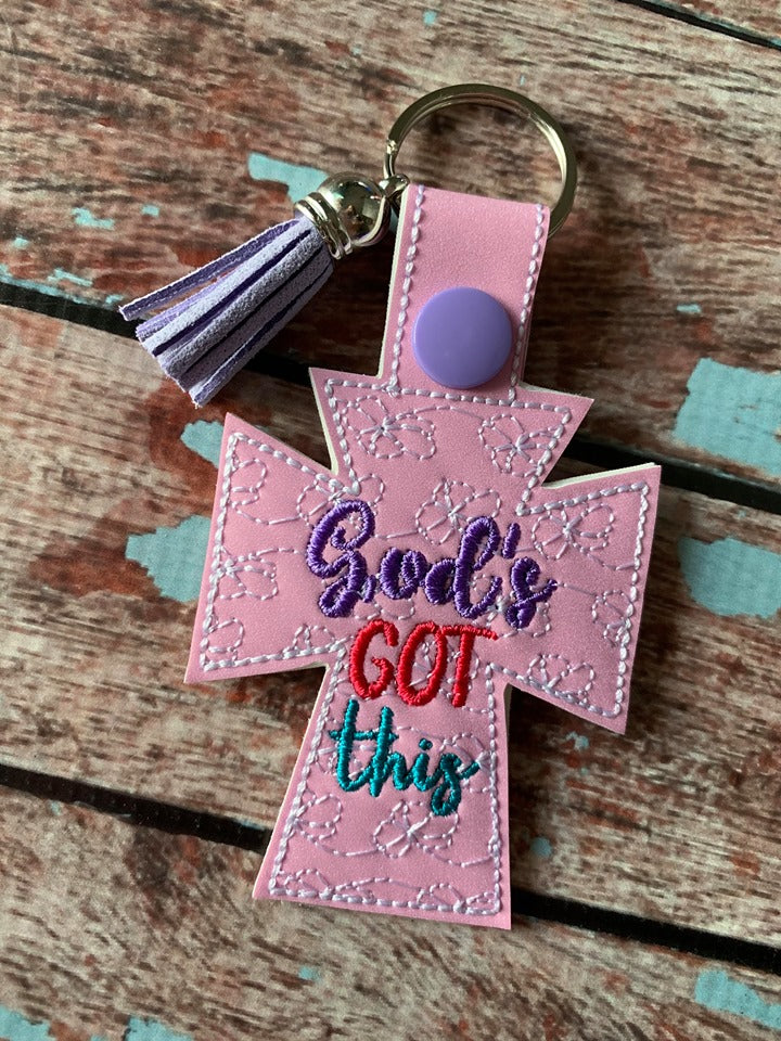 God's Got This Fobs -  DIGITAL Embroidery DESIGN