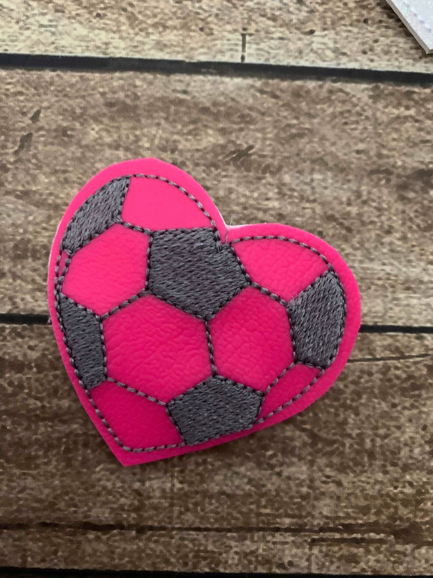 Soccer Heart Felties - 3 sizes - 4x4 and 5x7 Grouped- Digital Embroidery Design