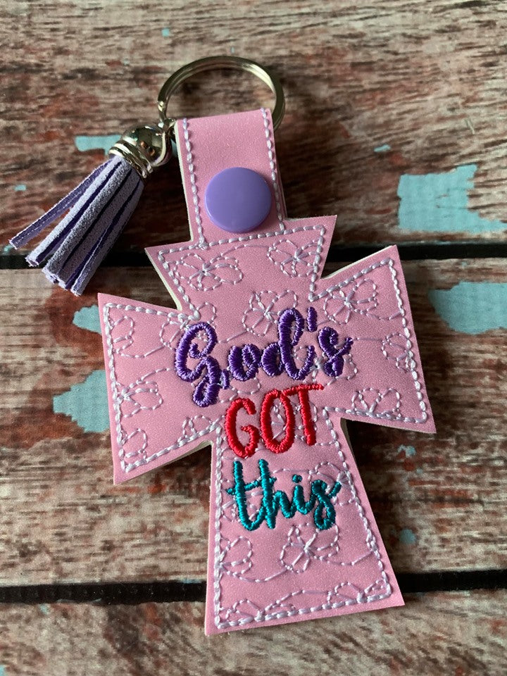 God's Got This Fobs -  DIGITAL Embroidery DESIGN