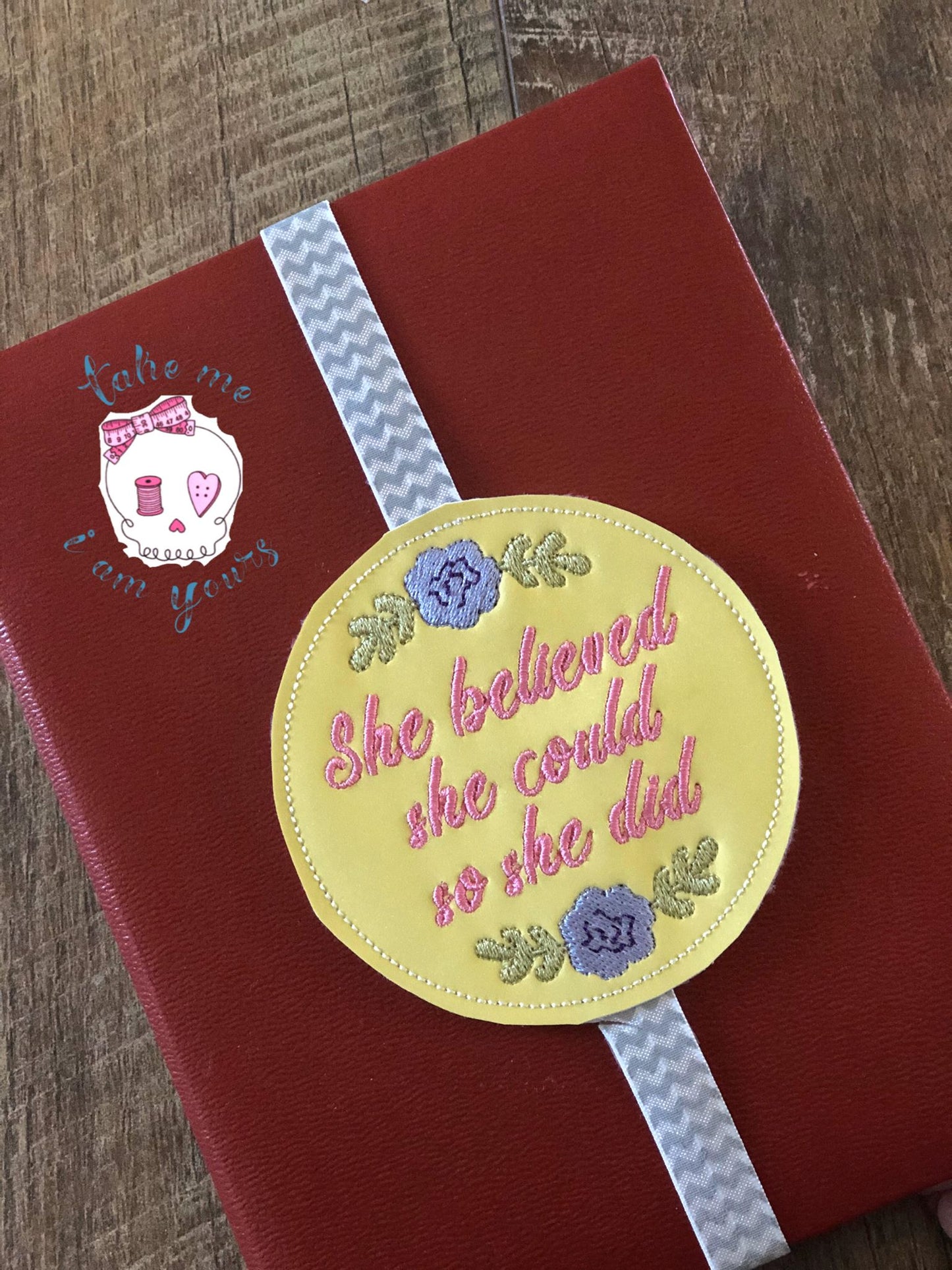 She Believed She Could Book Band - Digital Embroidery Design