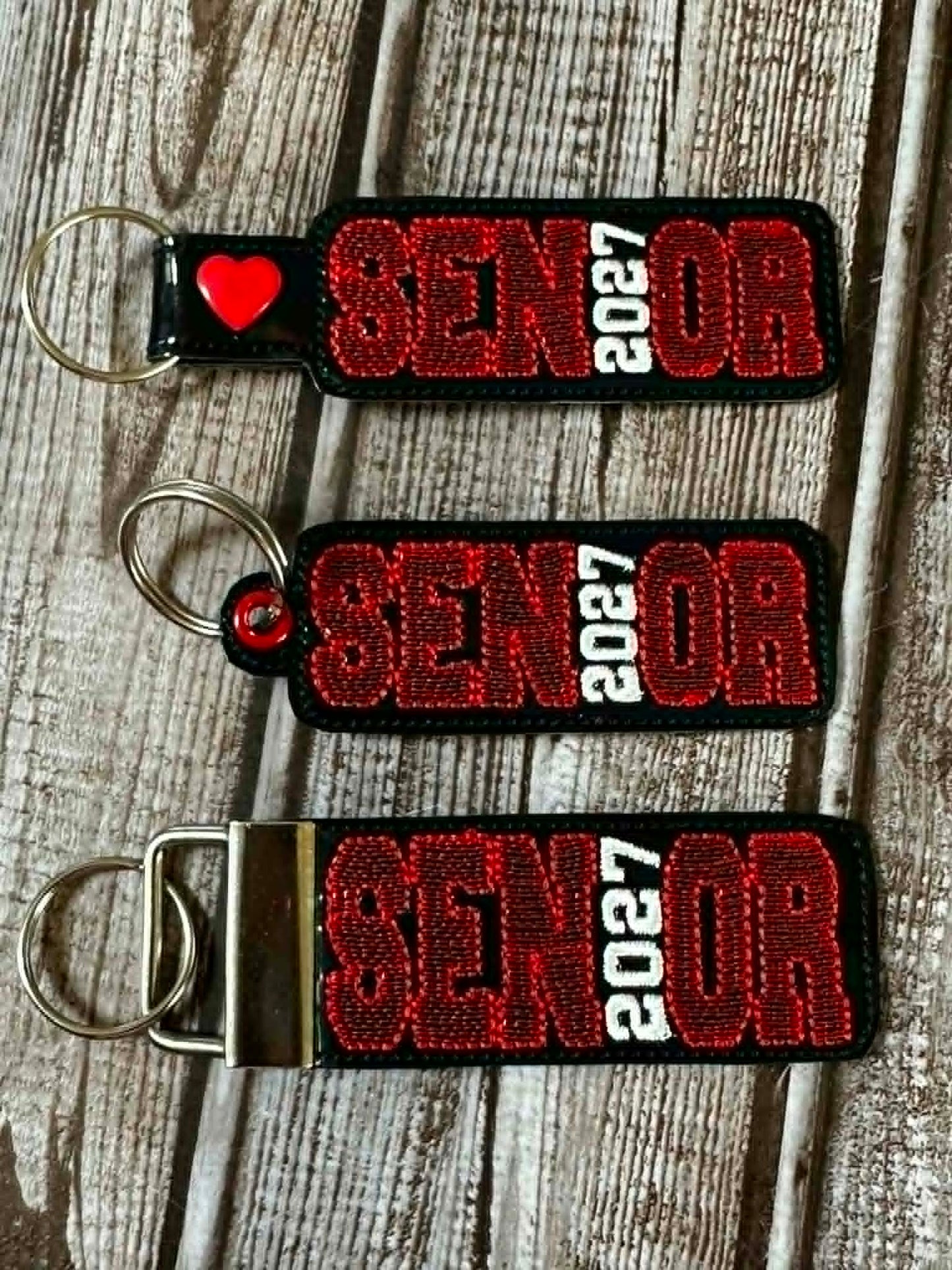 Senior 2027 Key Fobs - 3 Styles INCLUDED - Digital Embroidery Design