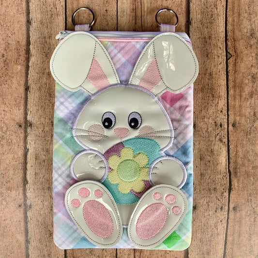 3D Bunny Zipper Bag - 2 Sizes - Digital Embroidery Design