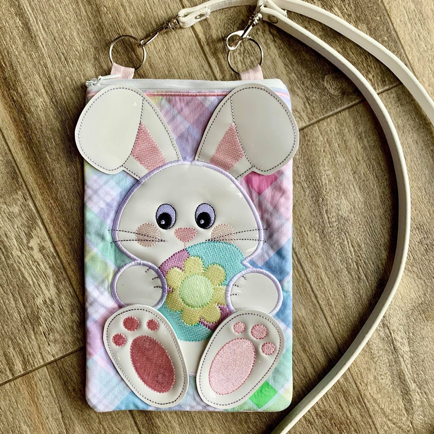 3D Bunny Zipper Bag - 2 Sizes - Digital Embroidery Design